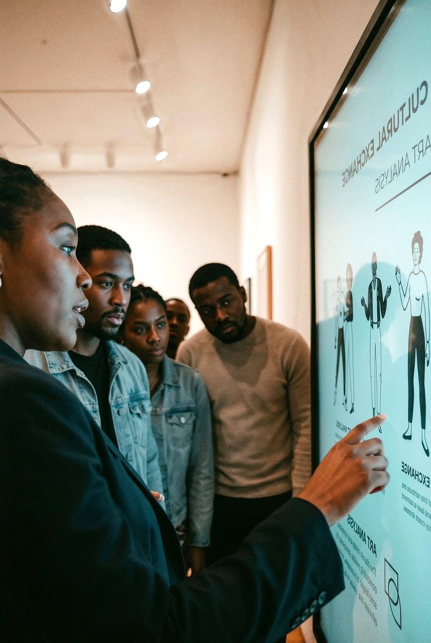 Technology team collaborating in modern coworking space